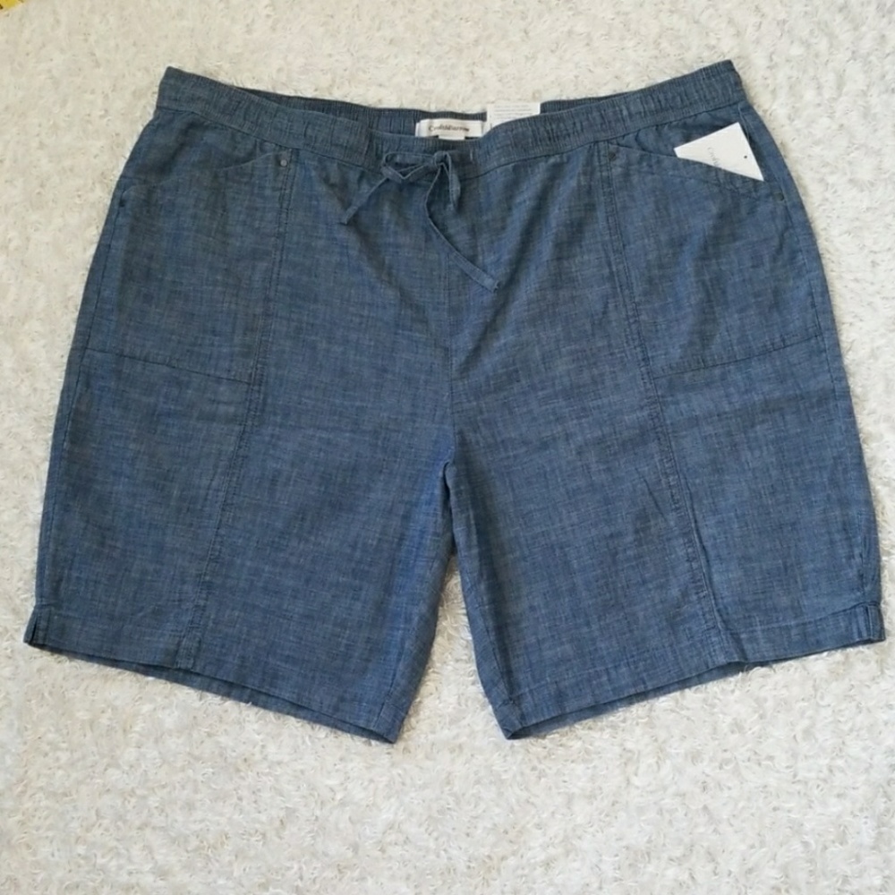 Light and Breezy Plus Size Denim Shorts
